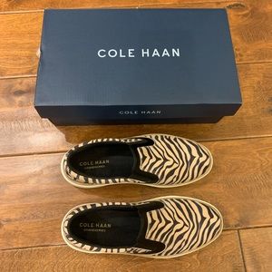 Cole Haan Tiger Print Slip On Shoes (Brand New-never worn)